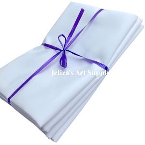 4pcs white 100% cotton fabric for arts and craft